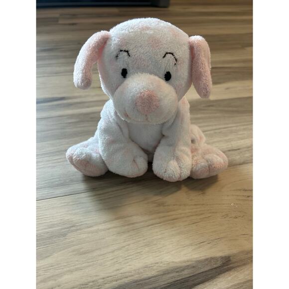 TY Pluffies Dog Pink Plush Doll Lovesy White Puppers Tylux Lovey Floppy 2004 - Picture 1 of 6